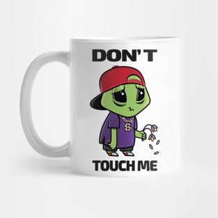 Sad Alien Character Don't Touch Me Mug